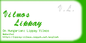vilmos lippay business card